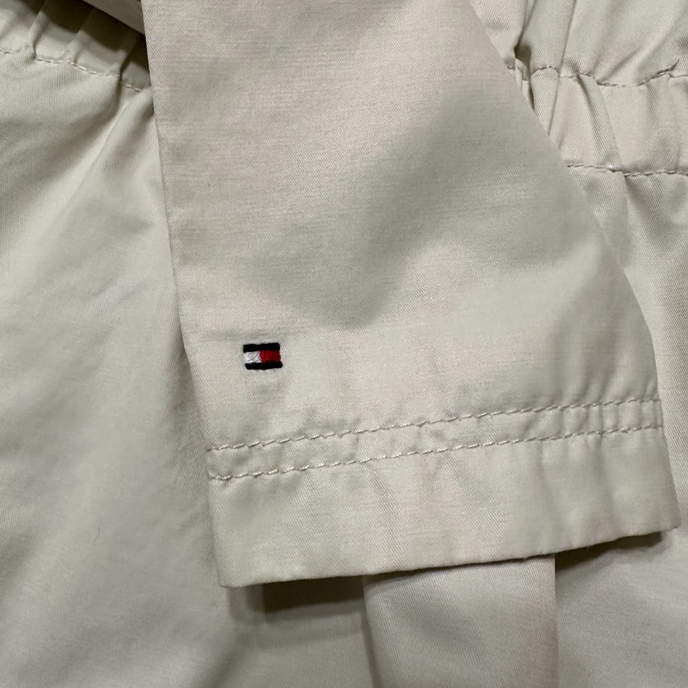 Womens Tommy Hilfiger Windbreaker Tan Beige Jacket Coat Small Lightweight Lined - Picture 6 of 7